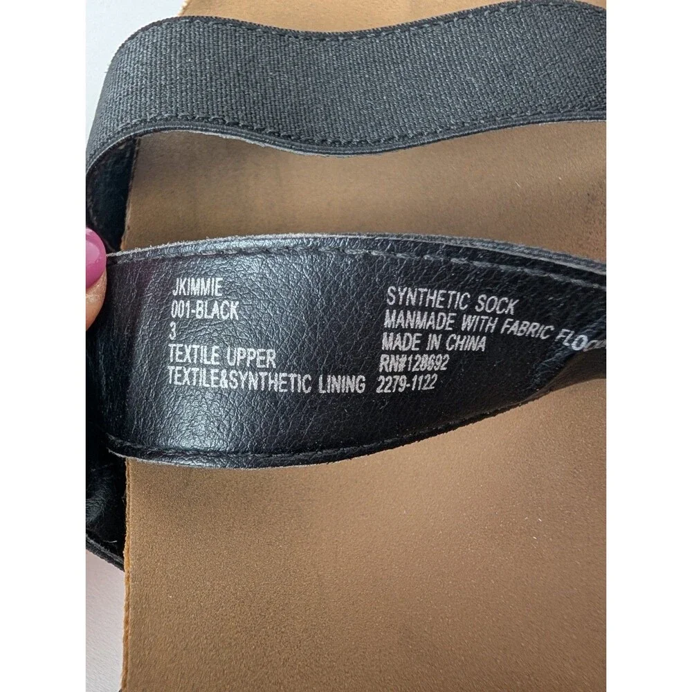 Girl's Steve Madden Kids' Jkimmie Black Platform Sandal Espadrille Summer Size 3